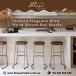 Crafted Elegance With Wood Woven Bar Stools